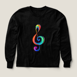 Trebar rainbågssladd med skiktad regnbåge t shirt