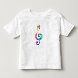 Trebar rainbågssladd med skiktad regnbåge t shirt