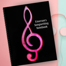 Treble Clef Anpassa Shock rosa Music Design