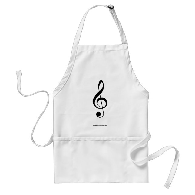 Treble Clef Apron Förkläde (Framsidan)