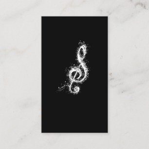 Treble Clef Art Musik noter Musician Orchestra Visitkort