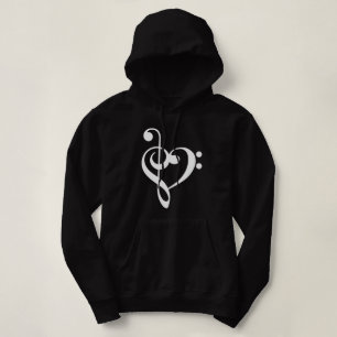 Treble Clef & Bass Clef Heart T-shirt