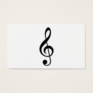 Treble Clef G-Clef Musical Symbol Visitkort