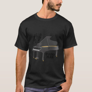 Treble Clef Grand Piano Man T Shirt
