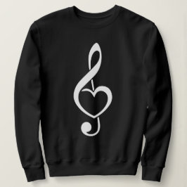 Treble Clef Heart Music Note T Shirt