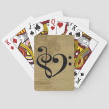 Treble Clef Heart Vintage Lakan Music