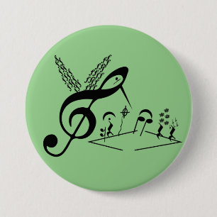 Treble Clef, hummingbird, musiksymboler, musik Knapp