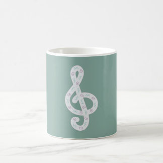 treble clef kaffemugg