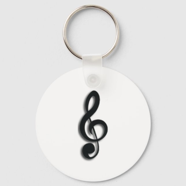 Treble Clef Keychain Nyckelring (Framsida)
