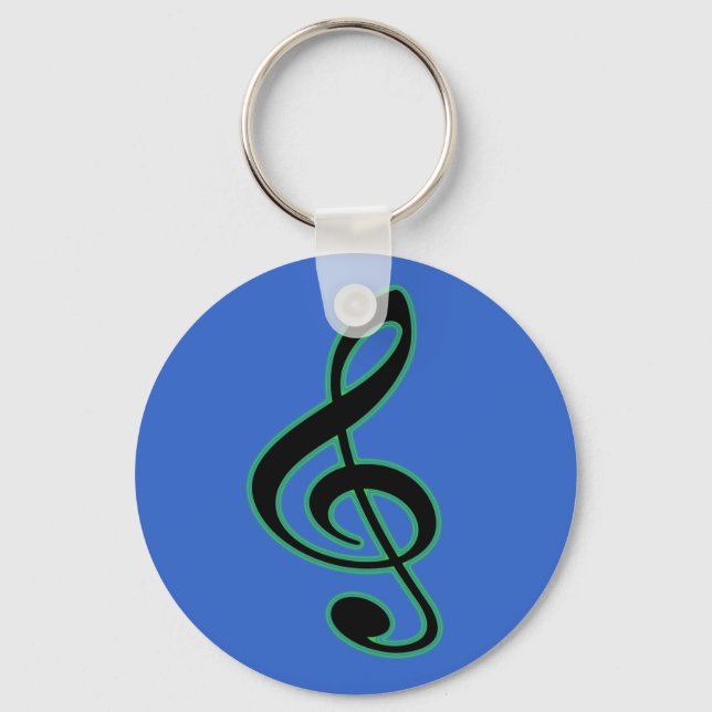 Treble Clef Keychain Nyckelring (Framsida)