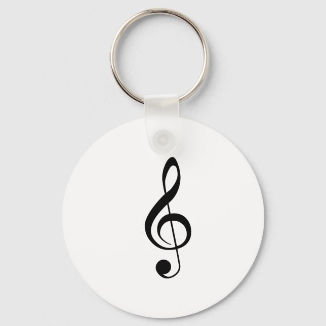 Treble Clef Keychain Nyckelring (Framsida)