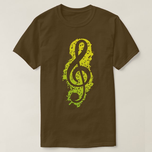 Treble Clef Music 1 T Shirt (Design framsida)