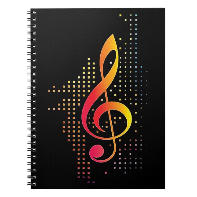 Treble Clef Music Anteckningsbok (Framsidan)