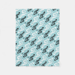 Treble Clef Music Gift Musician Teacher Band Fleecefilt