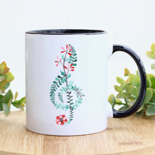 Treble Clef Music Gift Musician Teacher Band Mugg