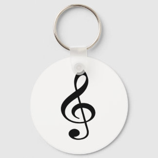 Treble Clef Music Note Nyckelring
