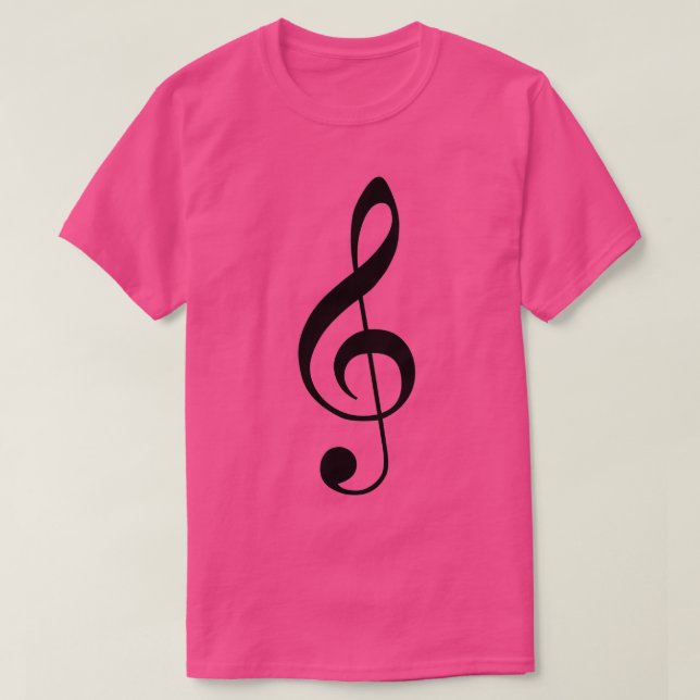 Treble Clef Music T Shirt (Design framsida)