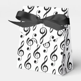 Treble Clef Musical Favor Box Presentaskar