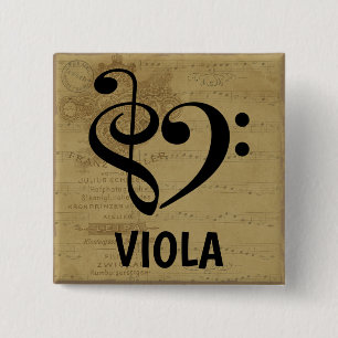 Treble Clef Musical Heart Viola Knapp