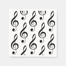 Treble Clef Musical Pappersservett