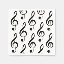 Treble Clef Musical Pappersservett