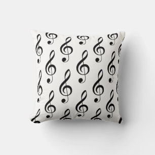 Treble Clef Musical Pillow Kudde