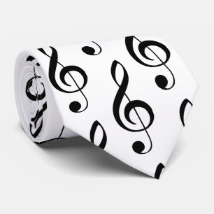 Treble Clef Musical Tie Slips