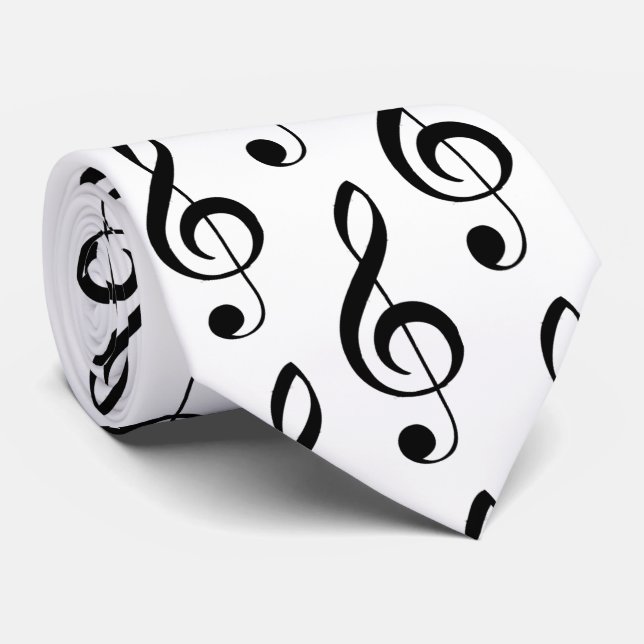 Treble Clef Musical Tie Slips (Rullad)