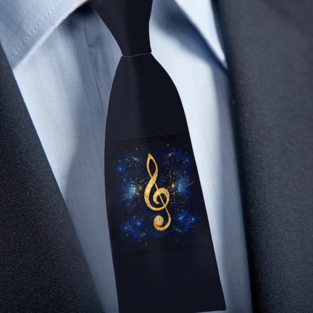 Treble Clef Necktie Slips (Skapare uppladdad)