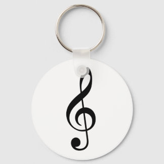 Treble Clef Nyckelring