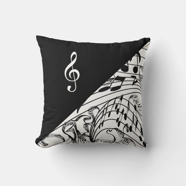 TREBLE CLEF-PILLOW KUDDE (Framsida)