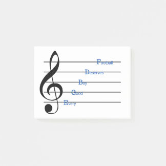 Treble Clef Post-it Notes (radhymes)