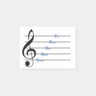Treble Clef Post-it Notes (radhymes) Block