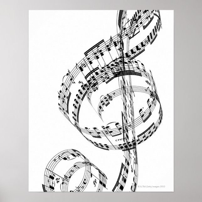 Treble Clef Poster (Framsidan)