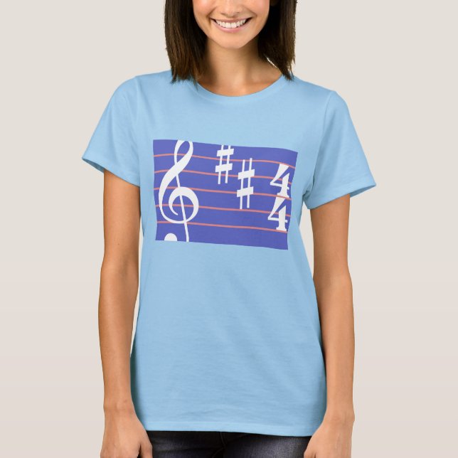Treble Clef T-Shirt (Framsida)