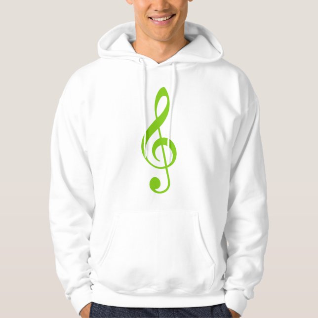 Treble Clef Tröja Med Luva (Framsida)