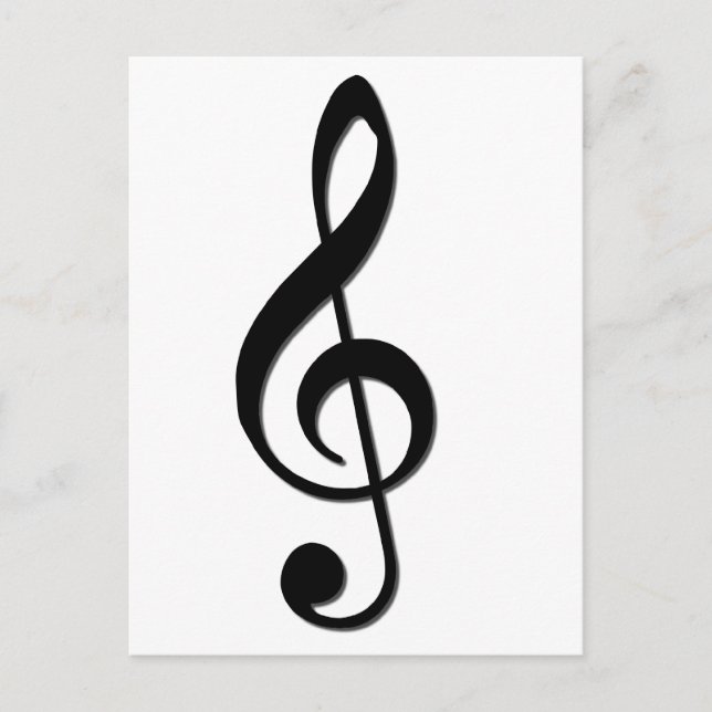 Treble Clef Vykort (Framsida)