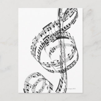Treble Clef Vykort
