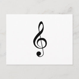 Treble Clef-vykort Vykort