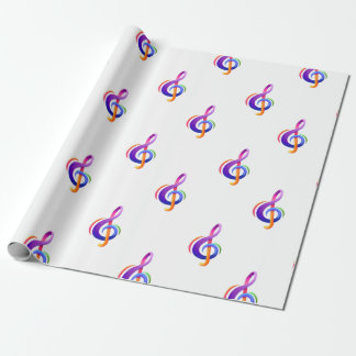 Treble Clef White Presentpapper