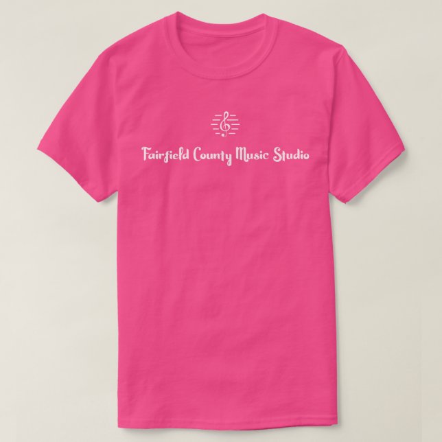 Treble Clef White TShirt T Shirt (Design framsida)