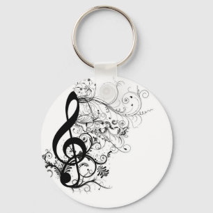 Treble Cleff Nyckelring