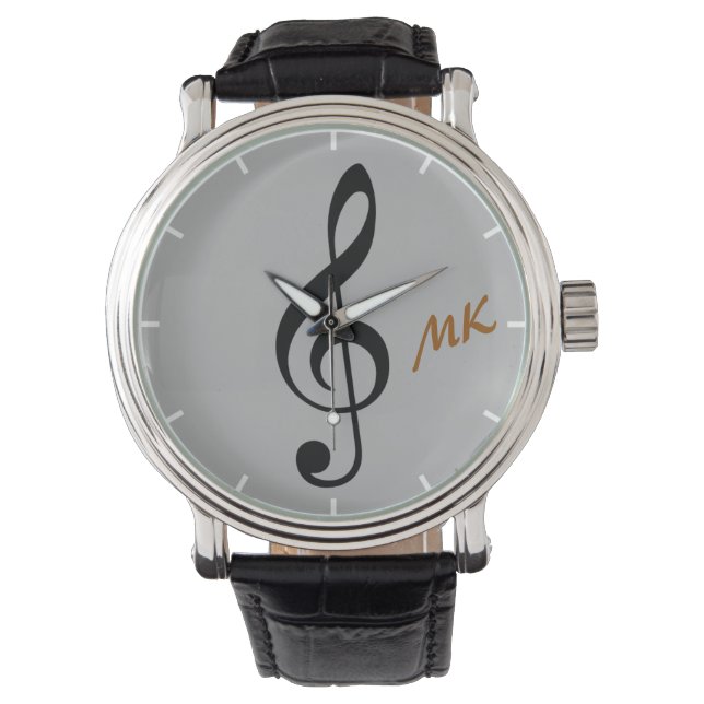 treble cletime Music Note Armbandsur (Framsida)