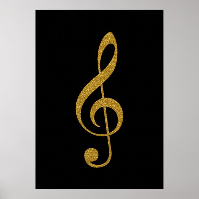 Treble-färg-musik Poster (Framsidan)