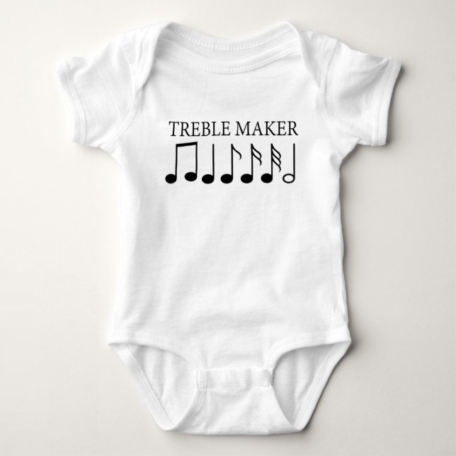 Treble Maker Funny Music T Shirt (Framsida)