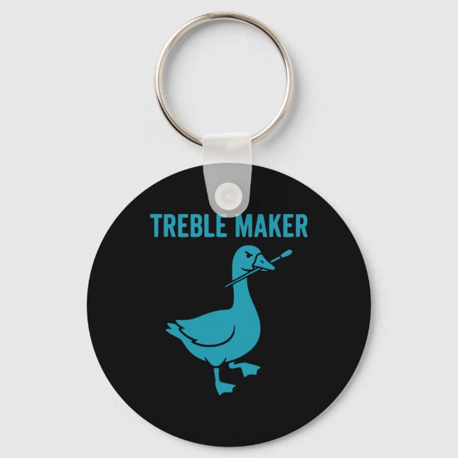 Treble Maker Rolig Gås Musiklärare Nd _1  Nyckelring (Framsida)