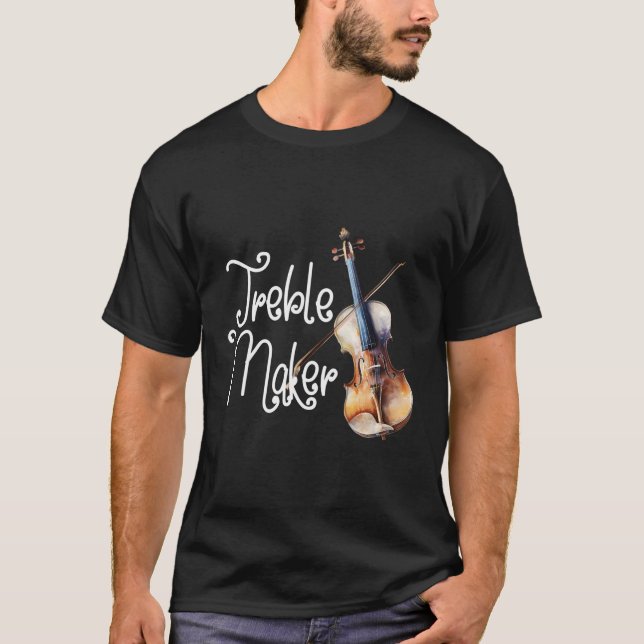 Treble Maker Viola Violist Viola Älskare Viola Pla T Shirt (Framsida)