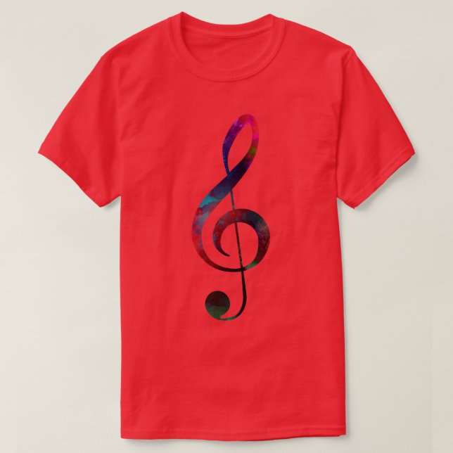 trebleclef-musik t shirt (Design framsida)