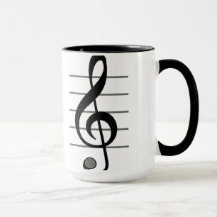 Trebleklavmusikalen noterar muggen mugg