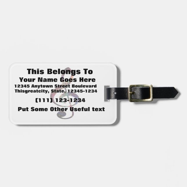 Trebleklavnebula 1 bagagebricka (Horisontell Framsida)